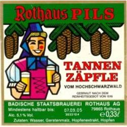 Rothaus Pils Tannen Zapfele