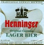 Henninger Original German Lager