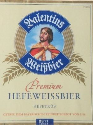 Valentins Weissbier premium hefeweissbier