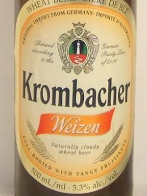 Krombacher Weizen (Кромбахер Пшеничное, бутылка)