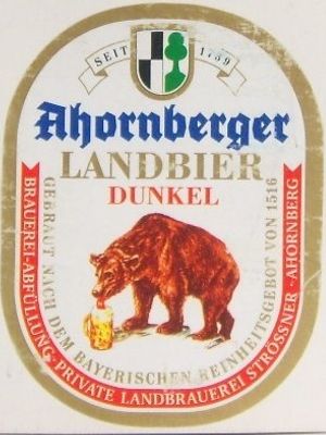 Ahornberger Landbier dunkel